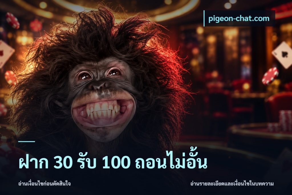ฝาก 30 รับ 100 ถอนไม่อั้น