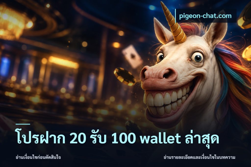 โปรฝาก 20 รับ 100 wallet ล่าสุด