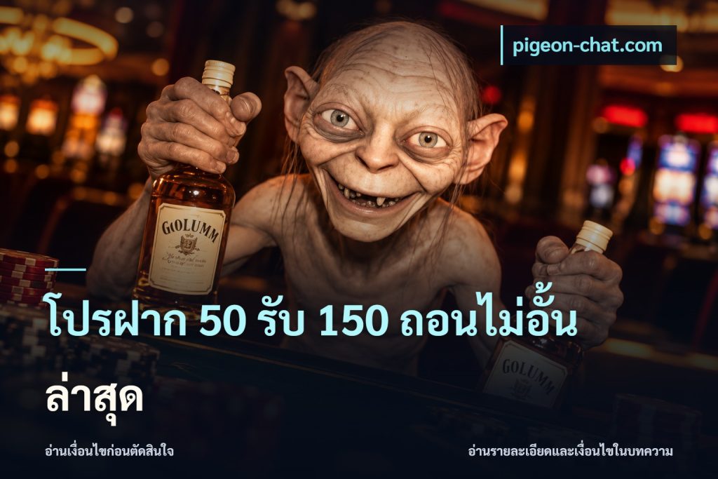 โปรฝาก 50 รับ 150 ถอนไม่อั้น ล่าสุด