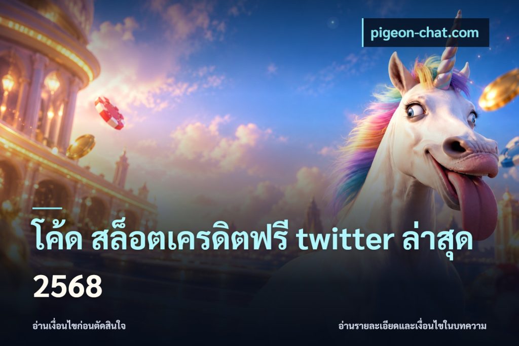 โค้ด สล็อตเครดิตฟรี twitter ล่าสุด 2568