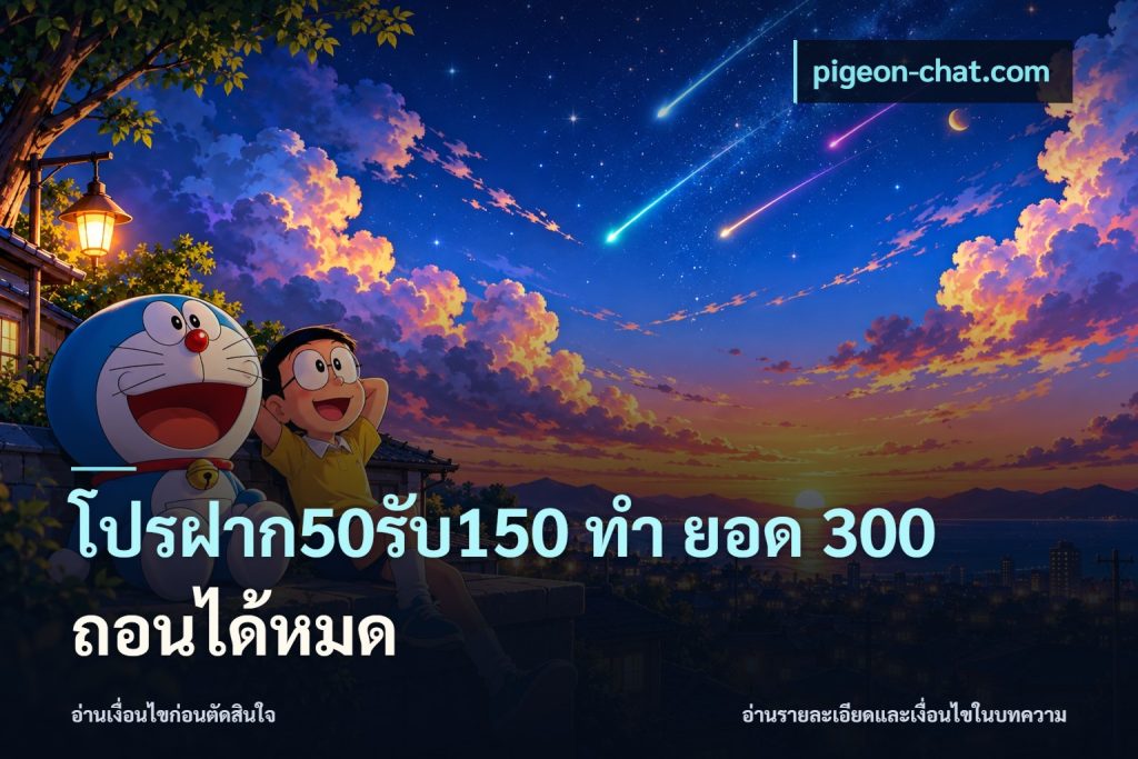 โปรฝาก50รับ150 ทํา ยอด 300 ถอนได้หมด