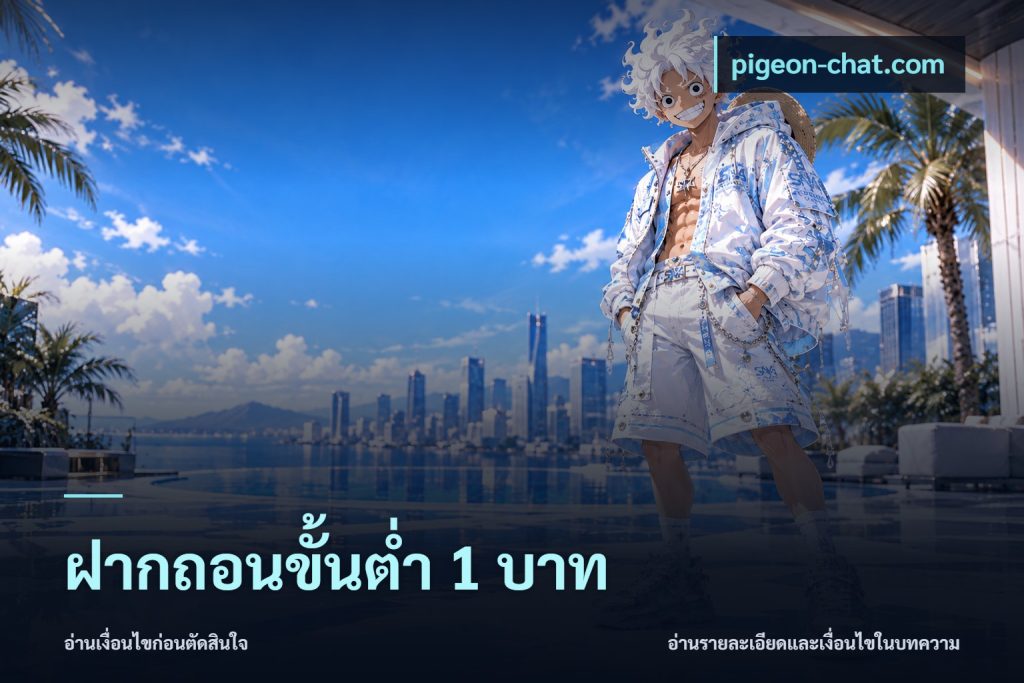 ฝากถอนขั้นต่ำ 1 บาท