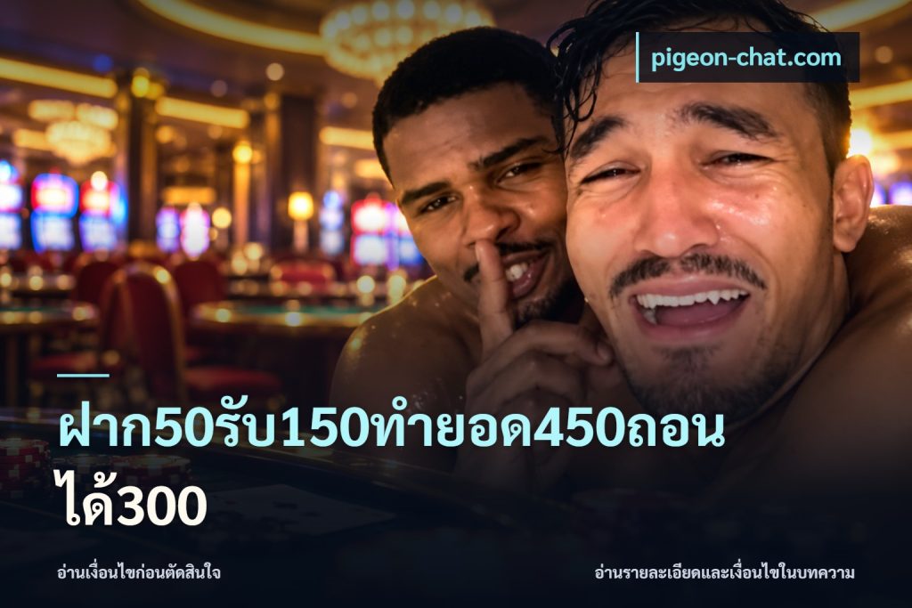 ฝาก50รับ150ทำยอด450ถอนได้300
