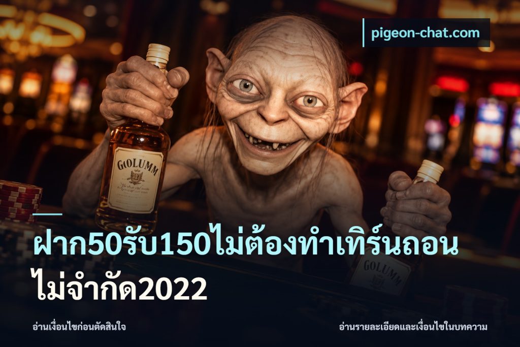 ฝาก50รับ150ไม่ต้องทําเทิร์นถอนไม่จํากัด2022