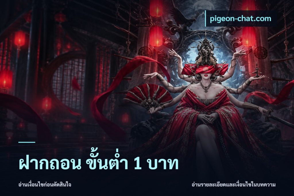 ฝากถอน ขั้นต่ำ 1 บาท