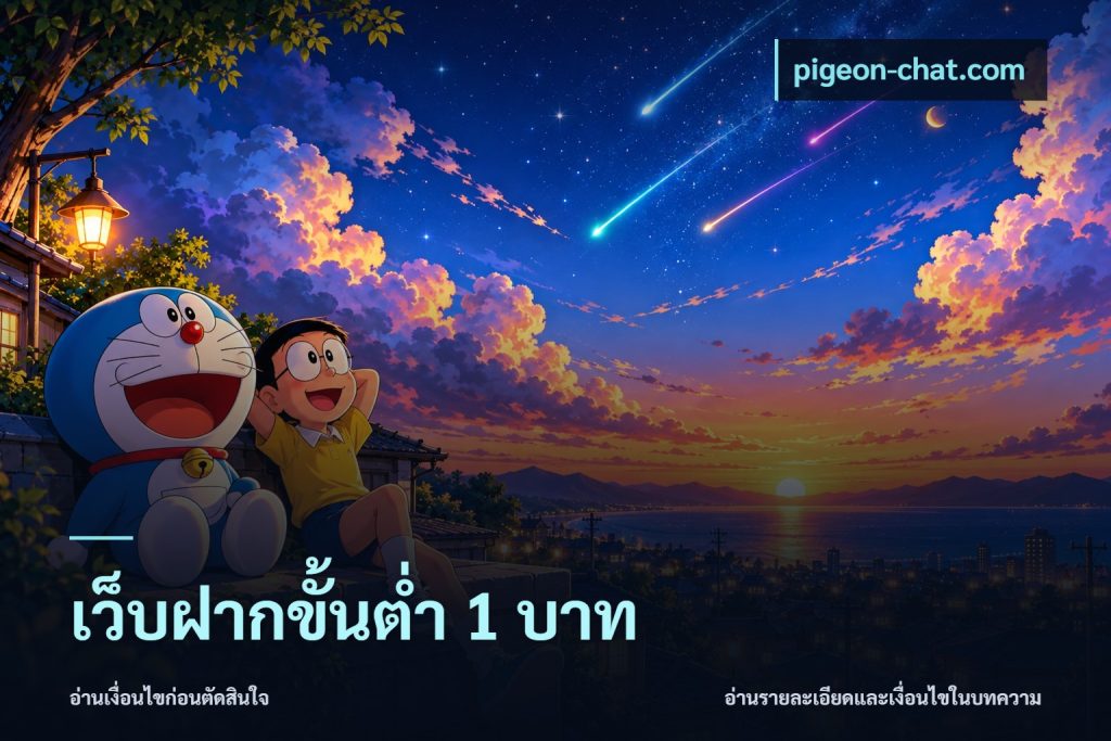 เว็บฝากขั้นต่ำ 1 บาท
