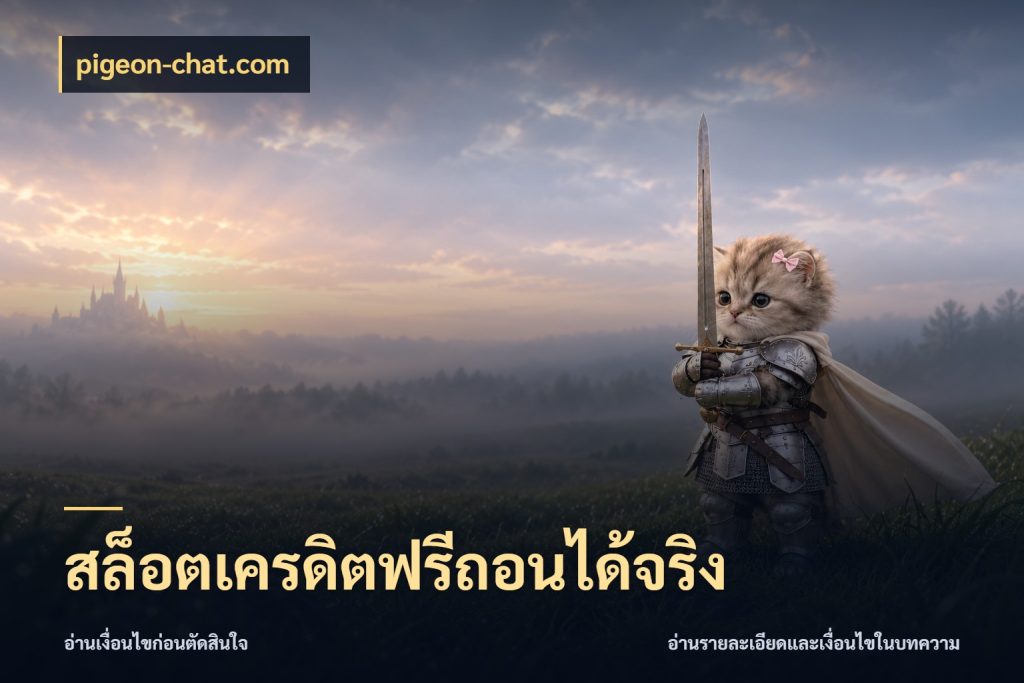 สล็อตเครดิตฟรีถอนได้จริง สีสันของเครดิตฟรีและเกมแนวที่ชอบ สไตล์ pigeon-chat.com
