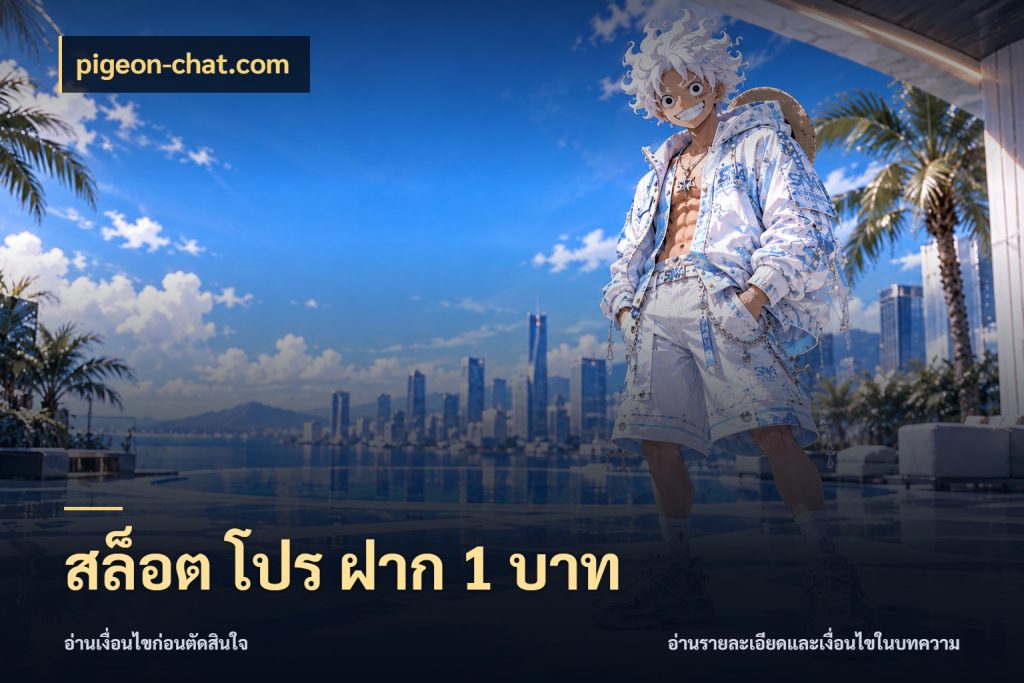 สล็อต โปร ฝาก 1 บาท ทุนเบาก็มีสีสันในจังหวะของคุณ กับ pigeon-chat.com