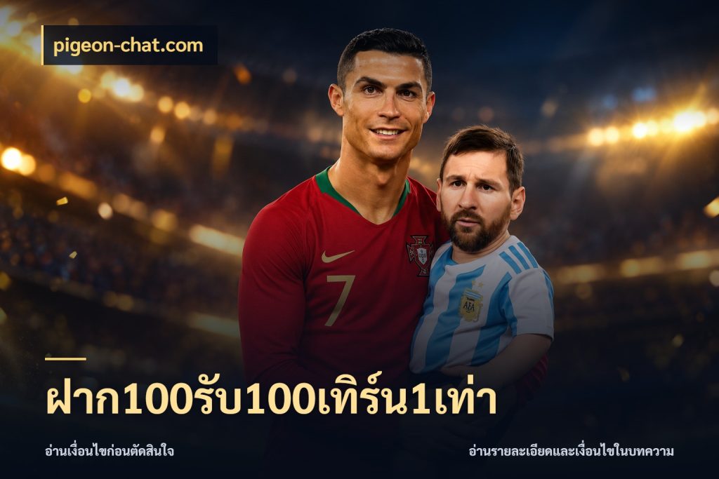 ฝาก100รับ100เทิร์น1เท่า โปรยอดรับที่สายเกมสนใจ กับ pigeon-chat.com