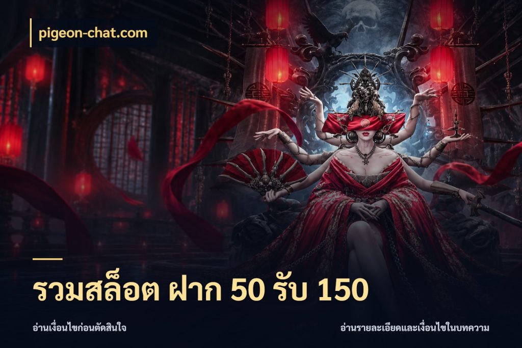 รวมสล็อต ฝาก 50 รับ 150 pigeon-chat.com จับคู่โบนัสกับสไตล์เกมที่ชอบ