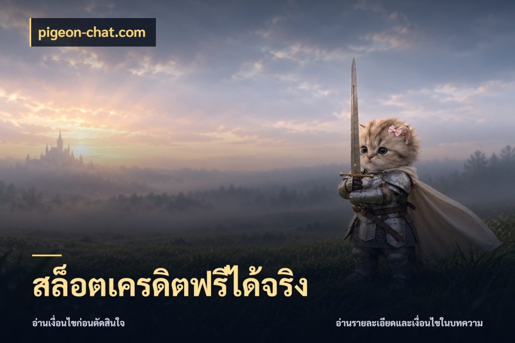 สล็อตเครดิตฟรีได้จริง pigeon-chat.com สิทธิ์ที่สายโบนัสสนใจกับวิธีรับ