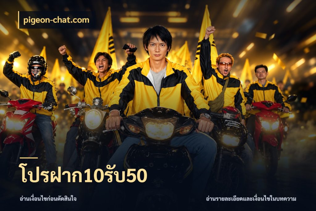 โปรฝาก10รับ50 ยอดฝากและยอดรับในมุมของคนชอบลุ้น กับ pigeon-chat.com