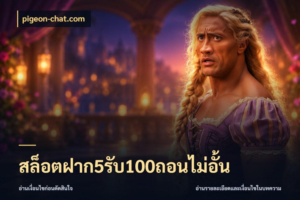สล็อตฝาก5รับ100ถอนไม่อั้น เปิดมุมโปรให้เข้ากับเกมแนวโปรด กับ pigeon-chat.com