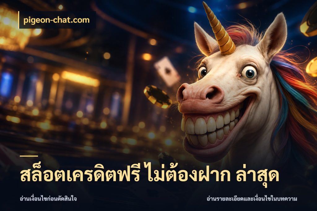 สล็อตเครดิตฟรี ไม่ต้องฝาก ล่าสุด pigeon-chat.com เครดิตแต่ละรูปแบบมีมุมไหนให้ดู