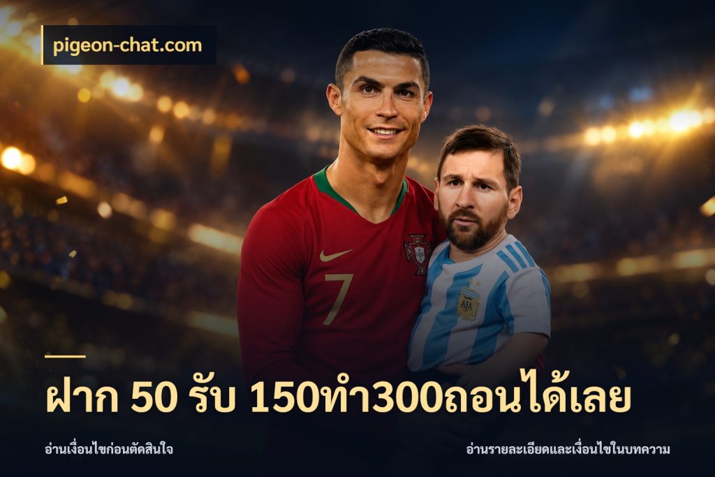 ฝาก 50 รับ 150ทำ300ถอนได้เลย รูปแบบโบนัสกับสิทธิ์ของสายเกม กับ pigeon-chat.com