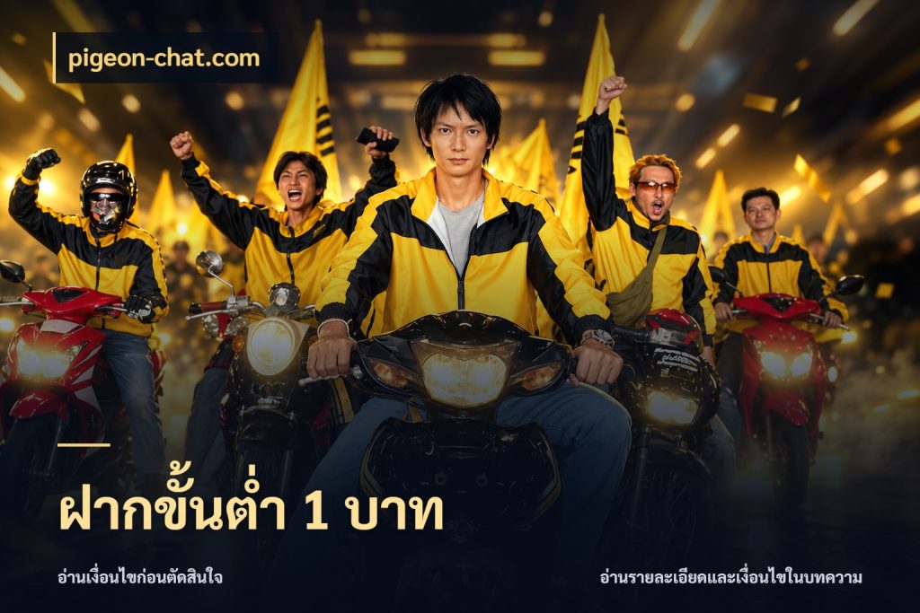 ฝากขั้นต่ำ 1 บาท จำนวนเริ่มต้นกับสไตล์เกมที่ชอบ กับ pigeon-chat.com