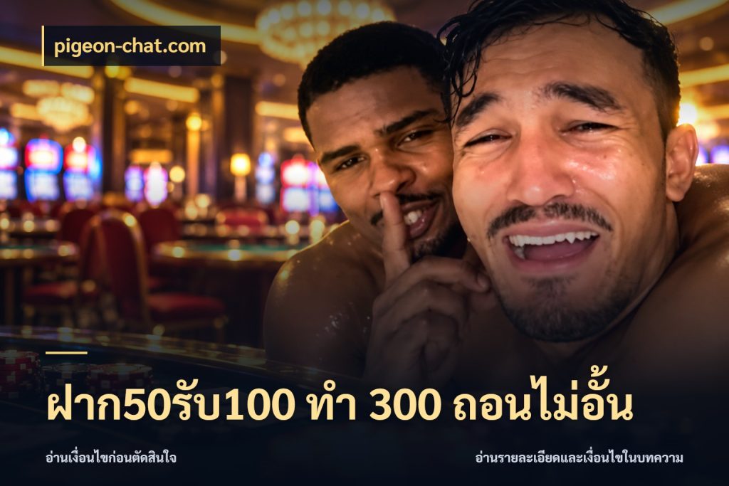 ฝาก50รับ100 ทํา 300 ถอนไม่อั้น pigeon-chat.com โปรกับเกมที่ชอบเลือกให้ตรงสไตล์