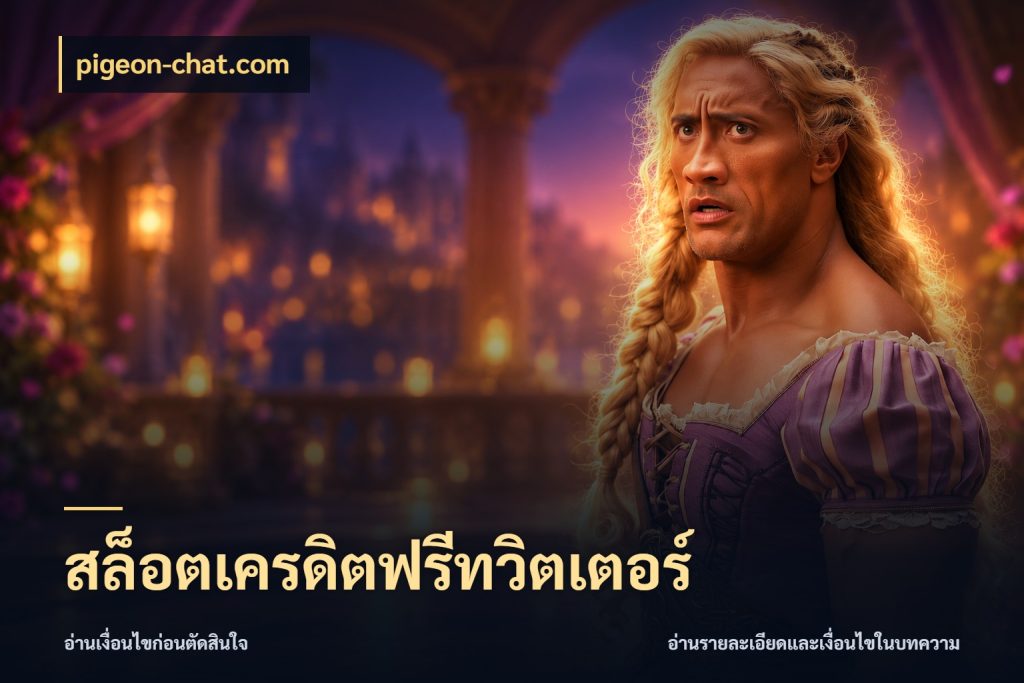 สล็อตเครดิตฟรีทวิตเตอร์ จากชื่อเครดิตฟรีสู่ความสนุกที่เข้าใจได้ กับ pigeon-chat.com