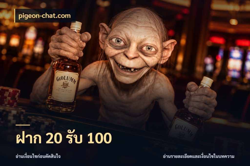 ฝาก 20 รับ 100 เปิดมุมโปรให้เข้ากับเกมแนวโปรด สไตล์ pigeon-chat.com