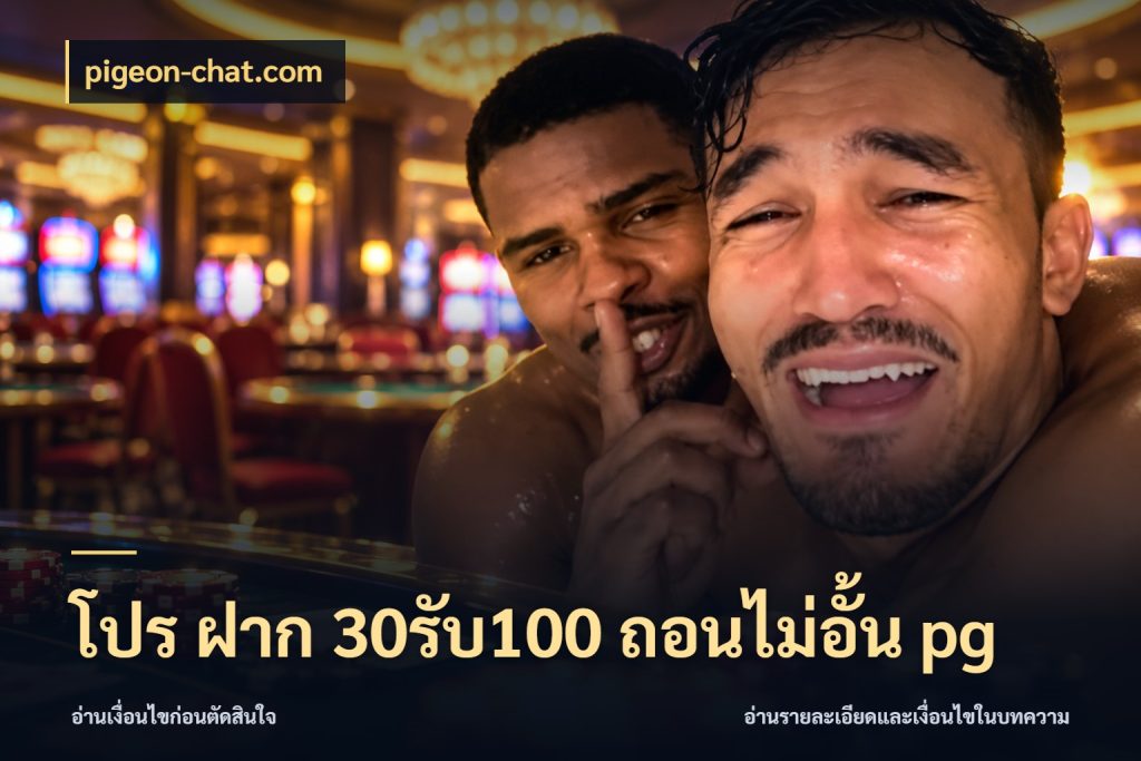 โปร ฝาก 30รับ100 ถอนไม่อั้น pg pigeon-chat.com จุดเด่นของเครดิตที่คนชอบเกมอยากรู้