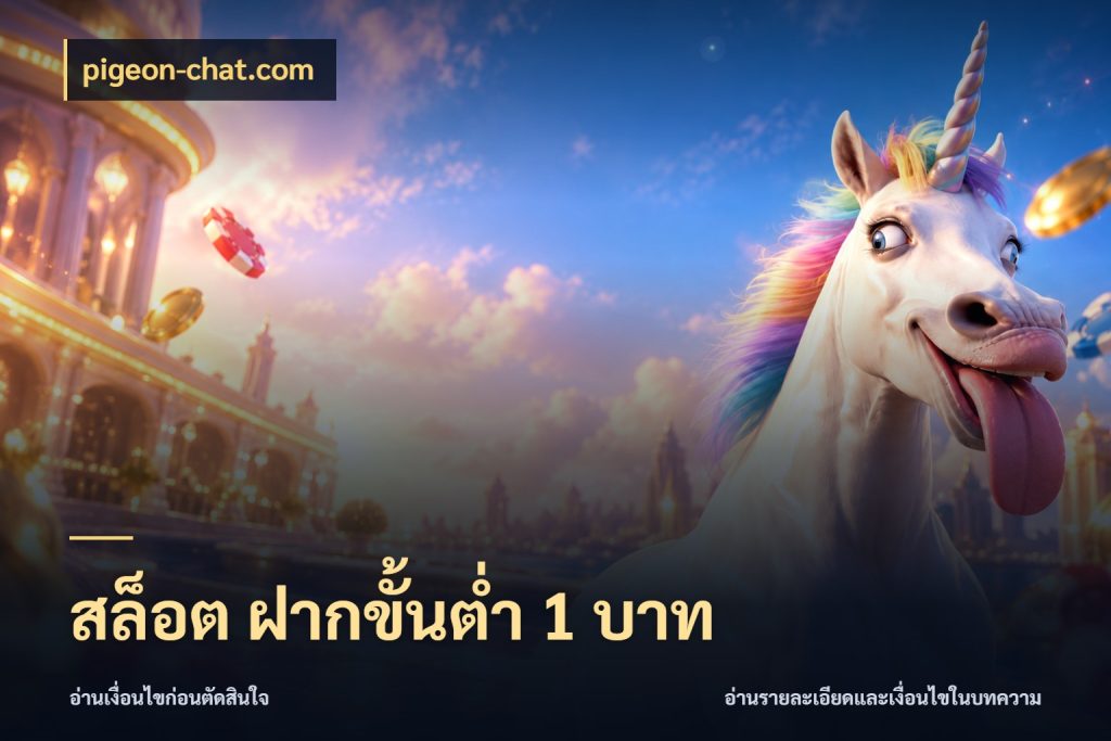 สล็อต ฝากขั้นต่ํา 1 บาท ยอดเริ่มต้นน่าจับตากับสิทธิ์ที่เกี่ยวข้อง สไตล์ pigeon-chat.com