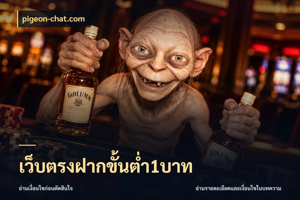เว็บตรงฝากขั้นต่ำ1บาท เงินตั้งต้นกับความสนุกที่คุณกำหนด สไตล์ pigeon-chat.com