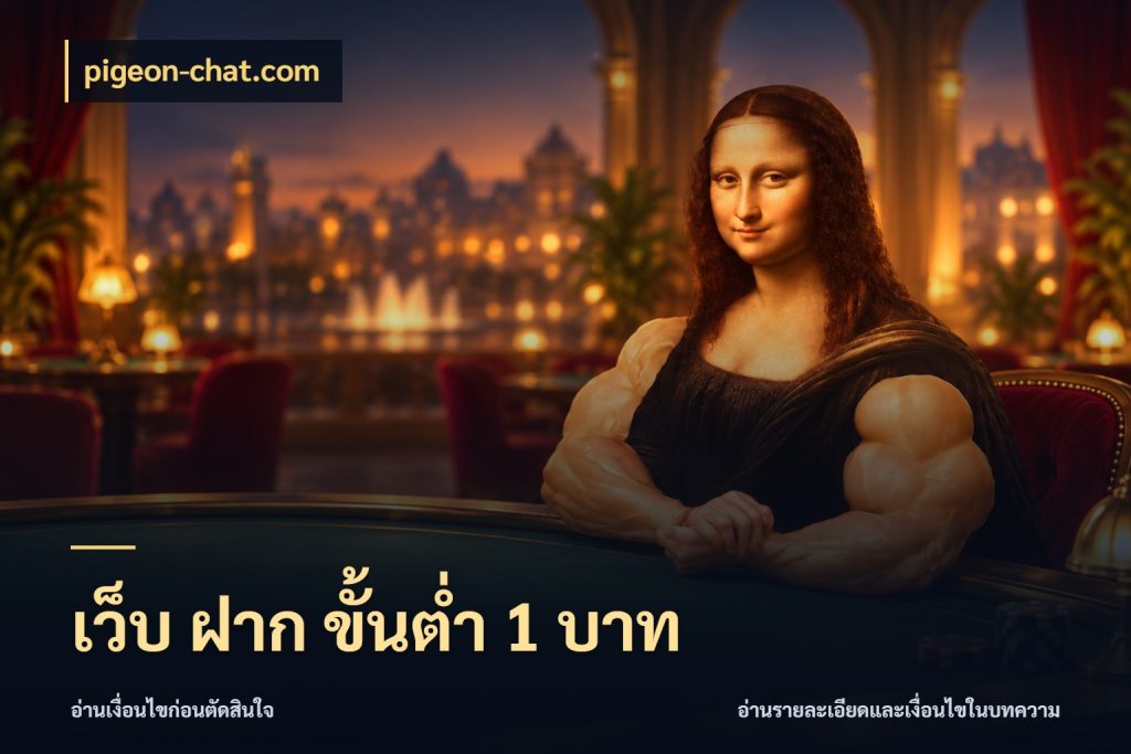เว็บ ฝาก ขั้นต่ำ 1 บาท pigeon-chat.com ยอดเริ่มต้นน่าจับตากับสิทธิ์ที่เกี่ยวข้อง