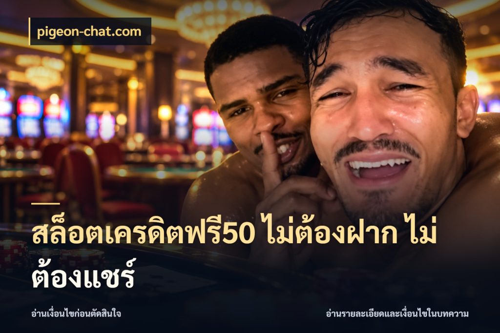 สล็อตเครดิตฟรี50 ไม่ต้องฝาก ไม่ต้องแชร์ pigeon-chat.com เครดิตฟรีในมุมที่สายโบนัสสนใจ