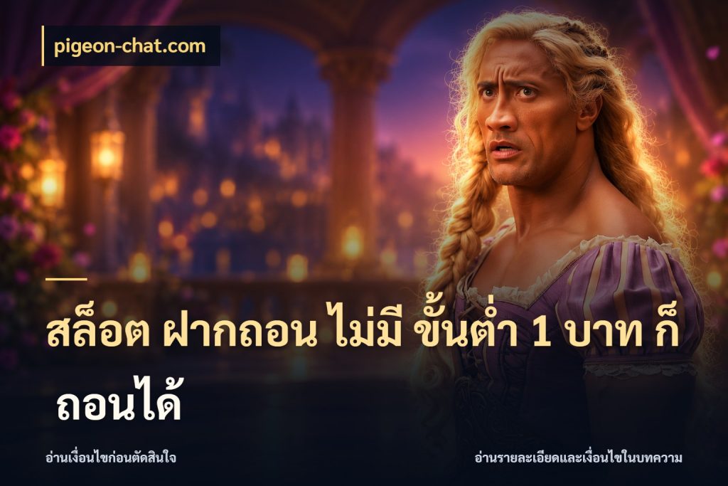 สล็อต ฝากถอน ไม่มี ขั้นต่ำ 1 บาท ก็ ถอนได้ pigeon-chat.com เกมที่ชอบในขอบเขตเงินของตัวเอง