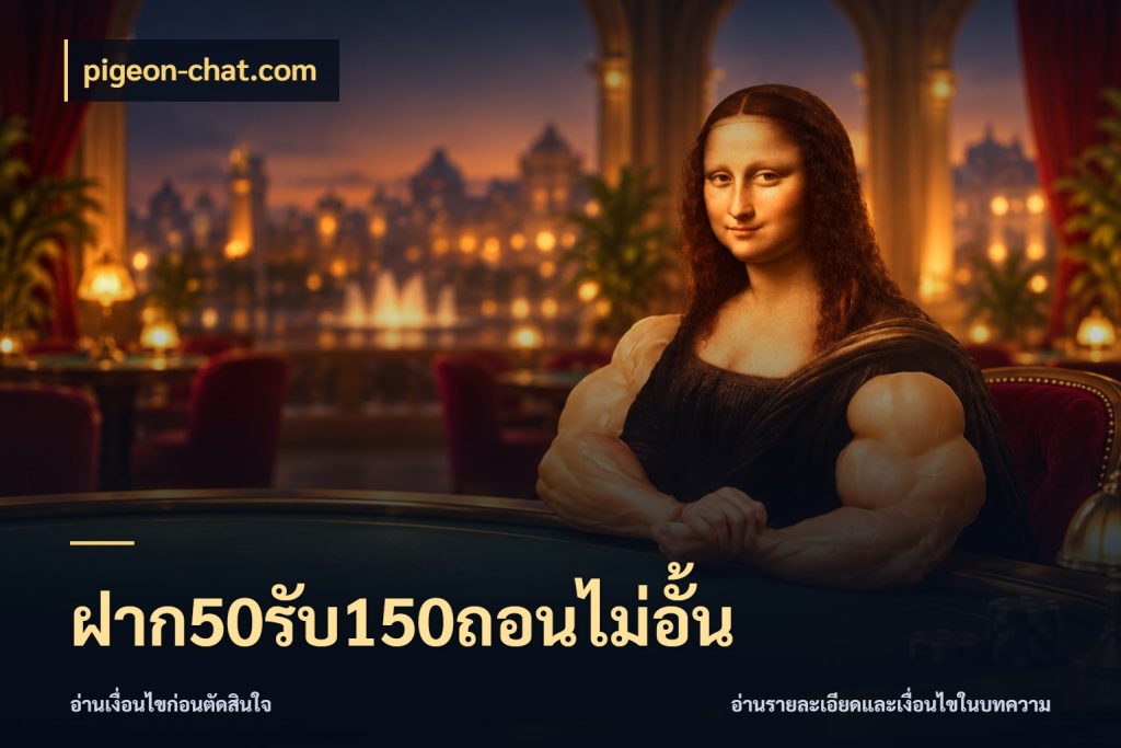ฝาก50รับ150ถอนไม่อั้น pigeon-chat.com โปรยอดรับที่สายเกมสนใจ