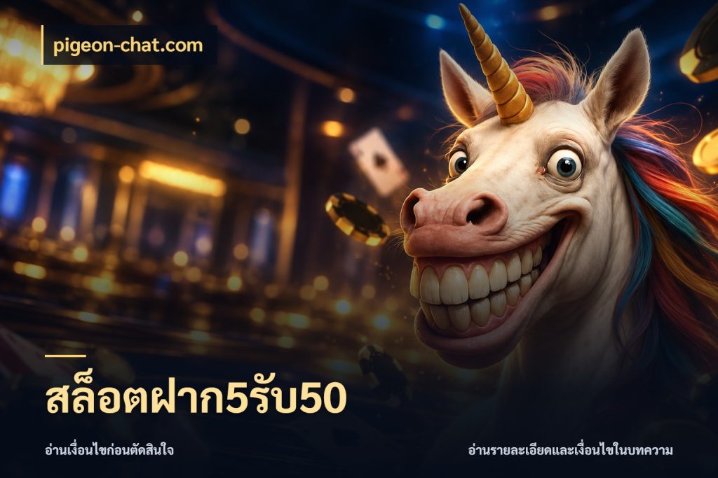 สล็อตฝาก5รับ50 จับคู่โบนัสกับสไตล์เกมที่ชอบ ในมุม pigeon-chat.com