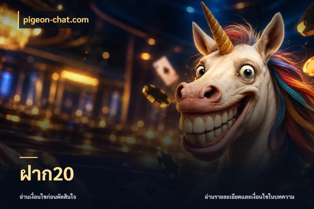 ฝาก20 จำนวนเริ่มต้นกับรายละเอียดที่สายเกมสนใจ กับ pigeon-chat.com