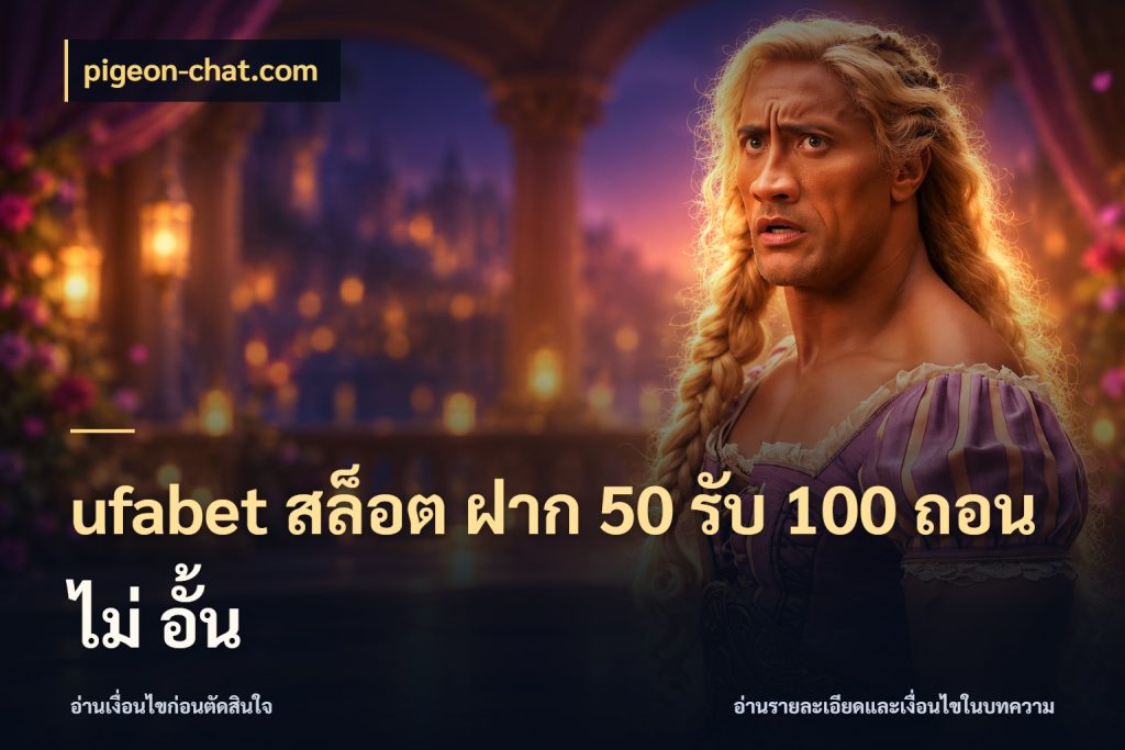 ufabet สล็อต ฝาก 50 รับ 100 ถอน ไม่ อั้น จุดเด่นของเครดิตที่คนชอบเกมอยากรู้ สไตล์ pigeon-chat.com