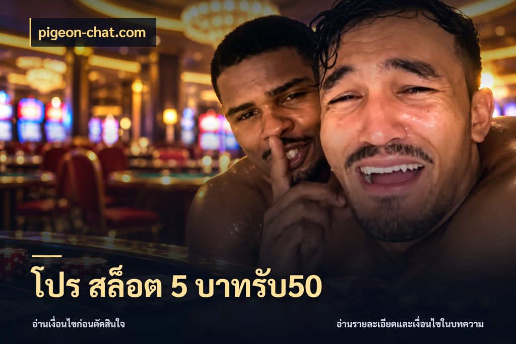 โปร สล็อต 5 บาทรับ50 pigeon-chat.com จุดเด่นของเครดิตที่คนชอบเกมอยากรู้