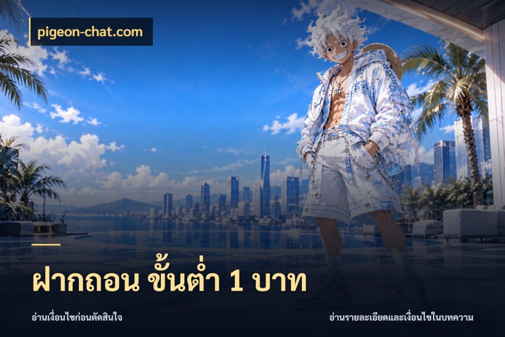 ฝากถอน ขั้นต่ำ 1 บาท สายทุนน้อยเลือกความสนุกให้พอดี สไตล์ pigeon-chat.com