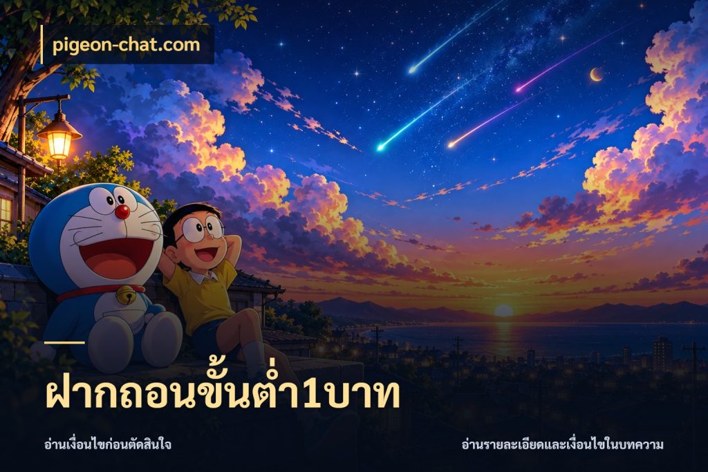 ฝากถอนขั้นต่ำ1บาท pigeon-chat.com สายทุนน้อยเลือกความสนุกให้พอดี